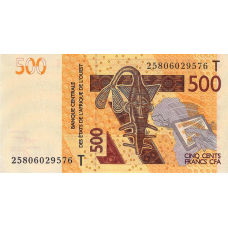 (023) ** PNew (PN819Tn) West African States (Togo) - 500 Francs (2025)